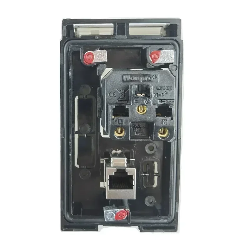 FUZUKI P11000-809 front panel interface combination socket network port RJ45 communication box