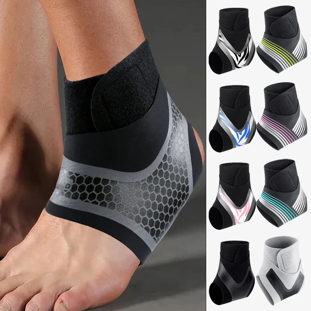 1 Pcs Sports Ankle Support Bandage Ankle Brace Nylon Ankle Compression Support Gym Fitness Basketball Football Running