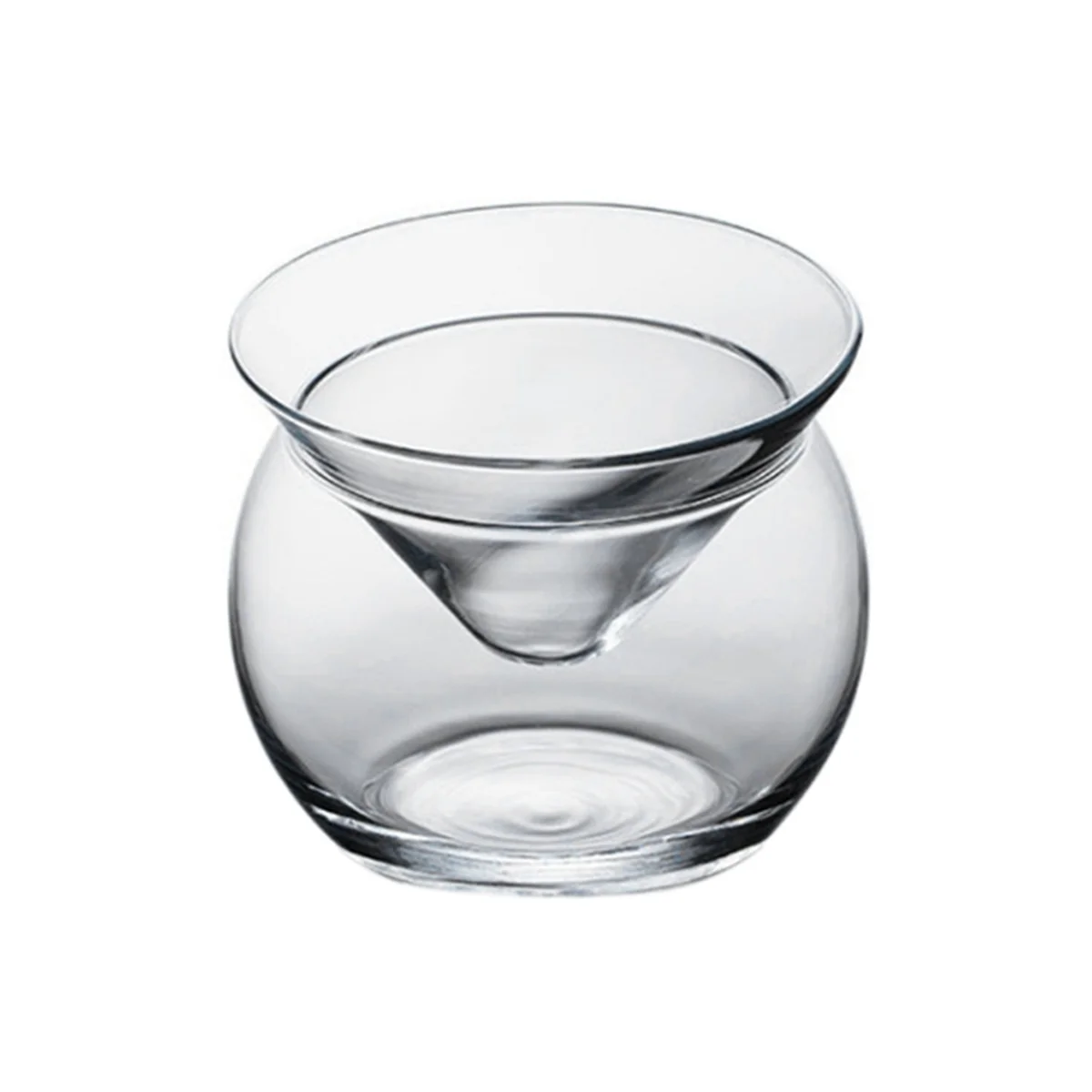 

High-quality Sessile Glass Molecular Cocktail Glass Triangle Base Iced Cocktail Glass Ball Cocktail Glass
