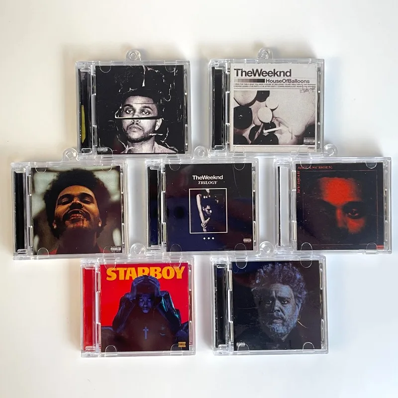 2026 The Weeknd Llavero NFC con diseño de planta en maceta, Mini álbum, Llavero de álbum personalizado, Colgante de CD, Accesorio coleccionable para fanáticos de la música