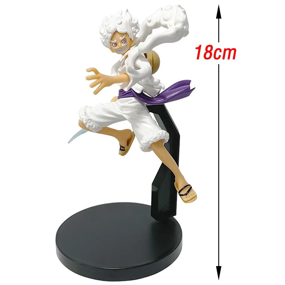 Figura de Anime de 18 cm, ONE PIECE, Nika Monkey D. Luffy, Figuras de Acción, Muñecos, Modelo de PVC, Estatua Coleccionable, Regalos