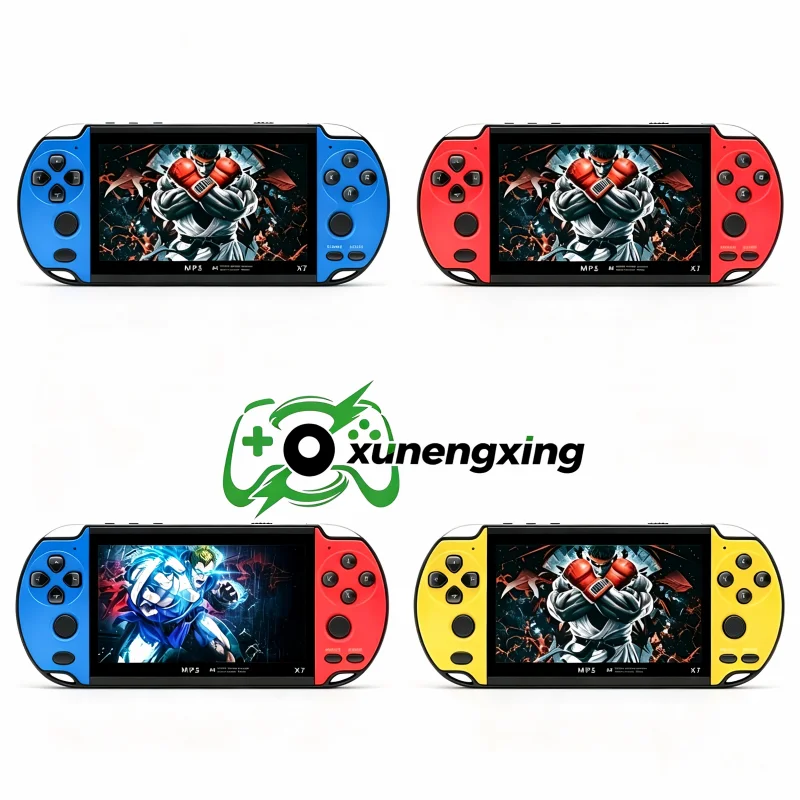 X7 Plus Handheld Game Console In 10,000 Classic Free Games 4.1/4.3/5.1/7.0 Inch HD Screen Handheld Portable Audio Video Player
