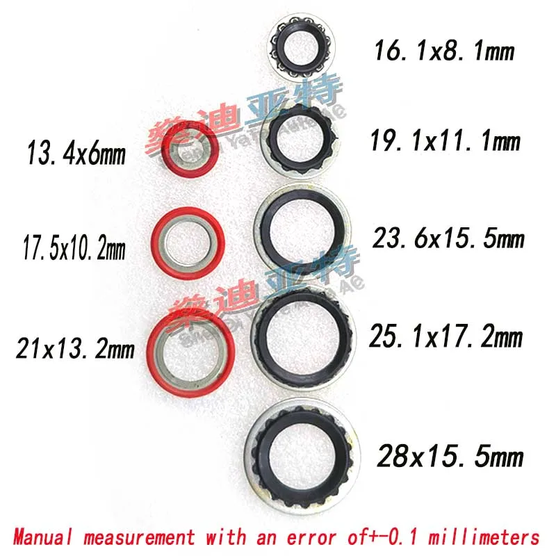 A/C Compressor Evaporator Condenser Gasket for Ford Focus Focus Winning Explorer Opel Saab AC Pipe Port Sealing Gasket