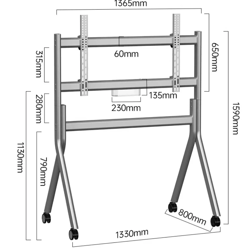 أثاث غرفة الاجتماعات حامل تلفاز شاشة غرفة المعيشة عجلات حديثة حامل تلفاز أثاث معدني متنقل Prateleira Para MHDSJ