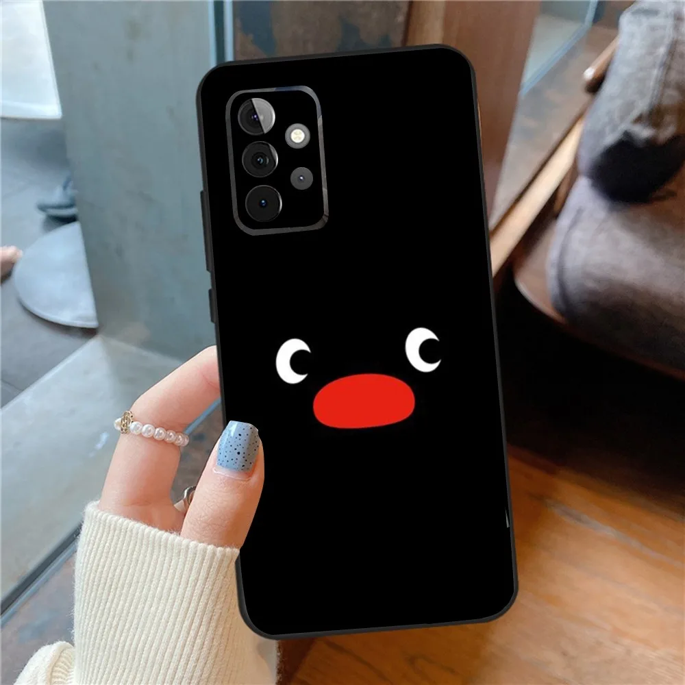 Cartoon Pingu Penguin  Phone Case For SamsungS24,23,22,21,S20 Ultra Pro 10,S30Plus,S9,20lite Ultra Black Cover