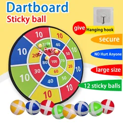 12 Ball Children's Sticky Ball Dart Plate Set Large Size Target Indoor and Outdoor Parent Child Interactive Party Game Toys