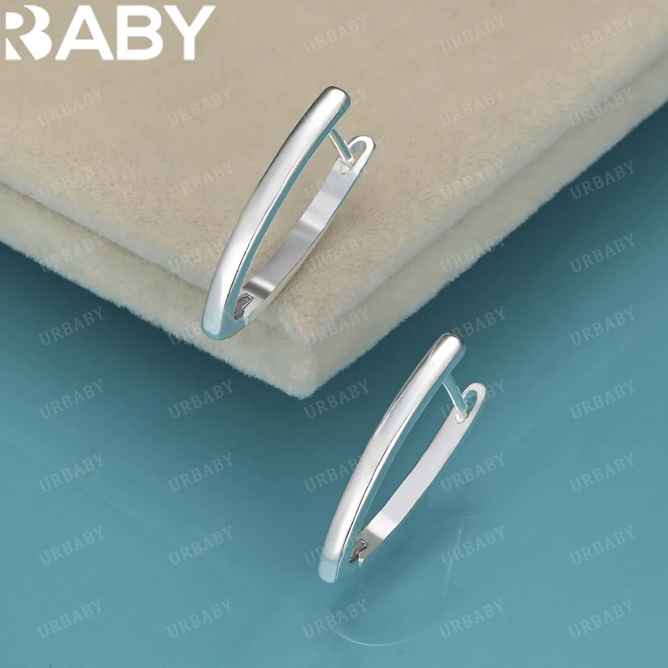 

URBABY 925 Sterling Silver V-shaped Earrings Anniversary Gift Popular wild Fashion party Jewelry