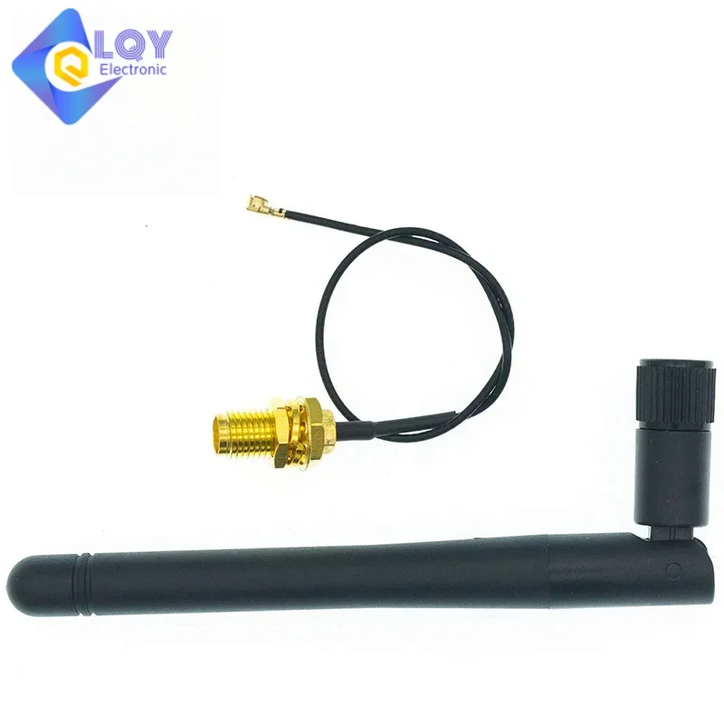 2.4GHz 3dBi WiFi 2.4g Antenna Aerial RP-SMA Male wireless router  17cm PCI U.FL IPX to RP SMA Male Pigtail Cable ESP8266 ESP32