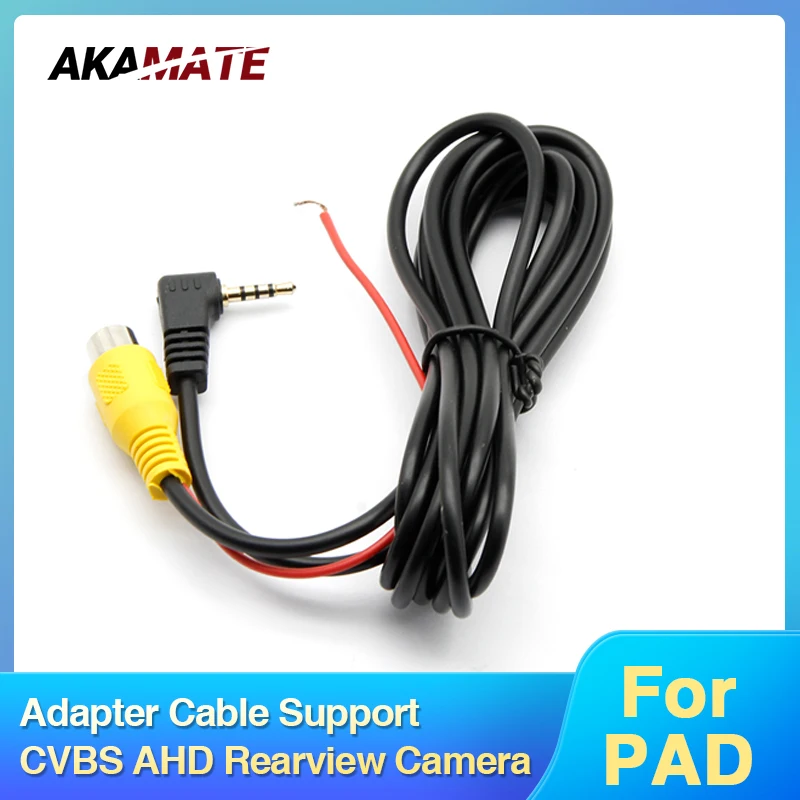 Rear Camera Adapter Cable for PAD3 Dedicated Rear View Camera Connection Cable Support CVBS AHD Rearview Camera