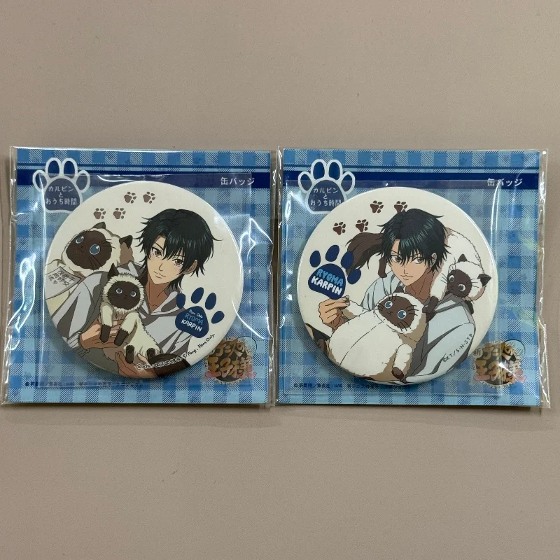 

Genuine The Prince Of Tennis Echizen Ryoma & Karupin 75mm Button Badges Pins – Anime Collectible Goods Toy GIft