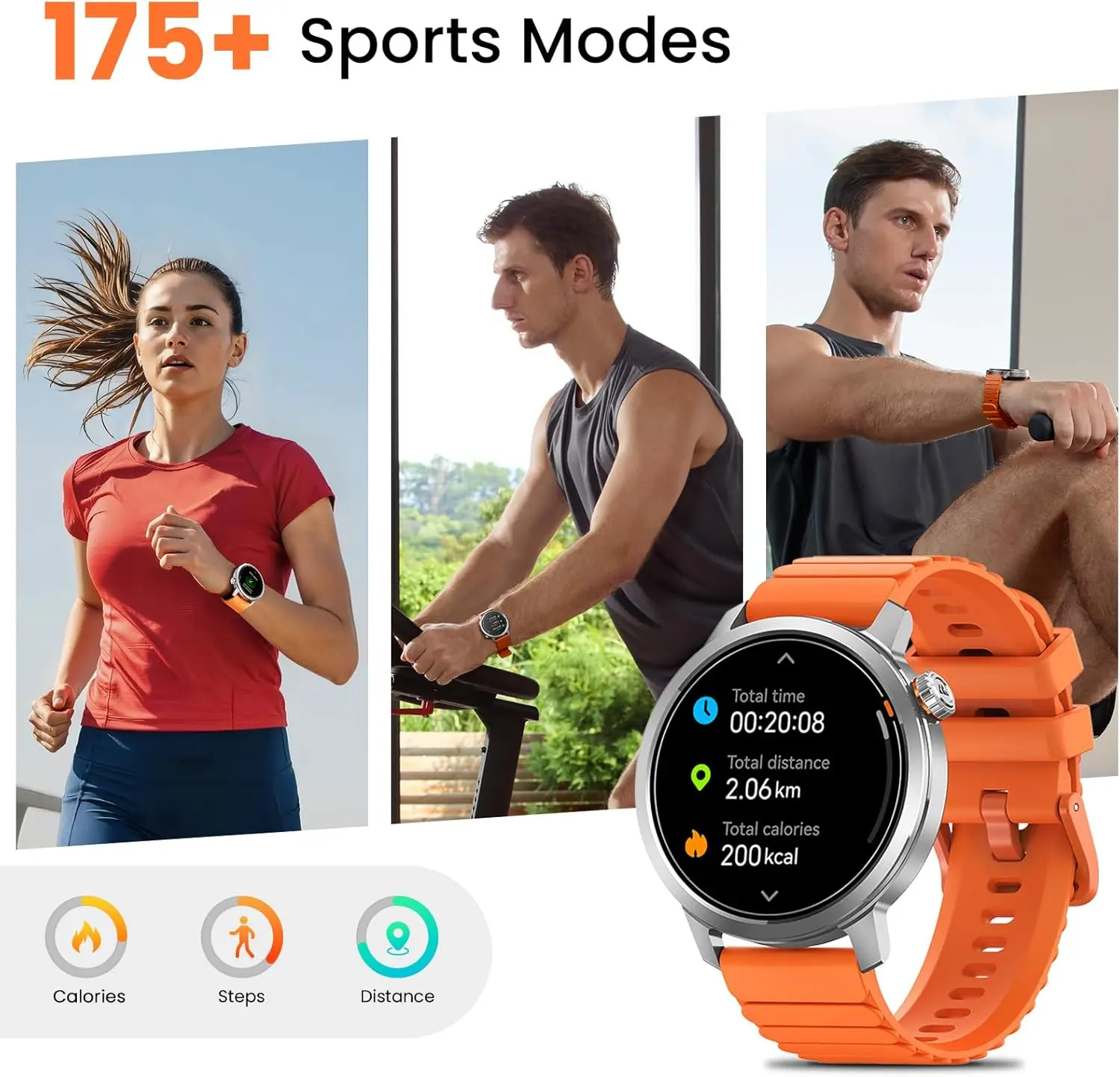 Reloj inteligente KOSPET ORB para hombres y mujeres, diseño ligero, resistente al agua, llamada Bluetooth, 8 modos deportivos ApexMotion, 180 modos de entrenamiento