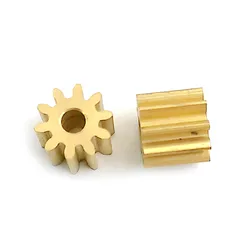 10T 0.8M Copper Gear OD=9.5mm Thickness=8mm 10 Teeth Brass Pinion Hole 3/3.17/4/5mm 103A 104A 105A