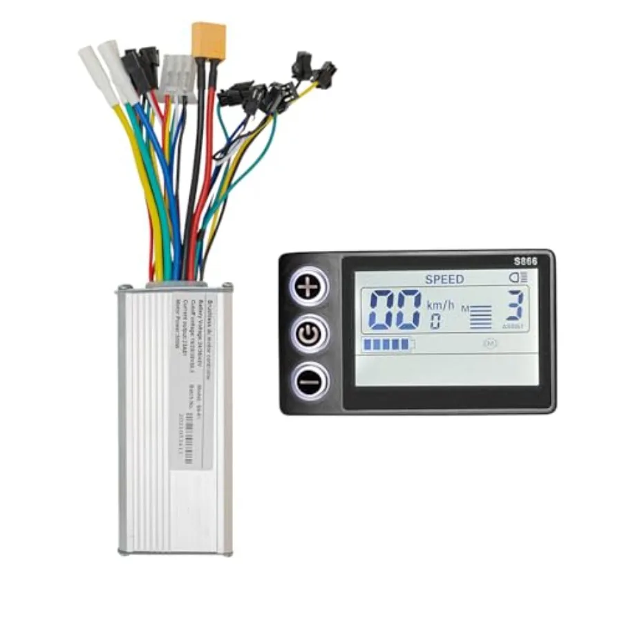 

24V 36V 48V Ebike Controller Kit 500W 25A Brushless Motor Controller and Ebike LCD Display Control Panel Electric Bike Controll