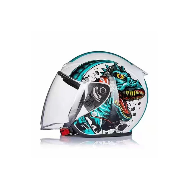 New battery car helmet summer retro helmet Motorcycle full helmet