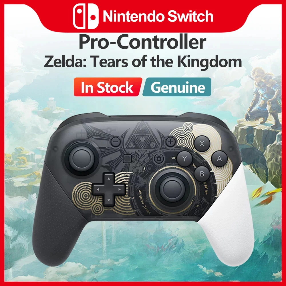 Nintendo Switch Pro Controller Legend Zelda Tears of the Kingdom Limited Edition Accessories NFC Vibration 1300mAh Original