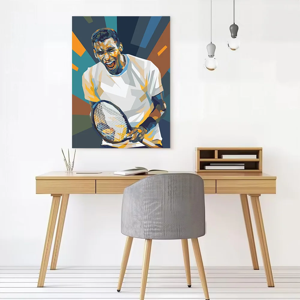 Felix Auger-Aliassime in Pop Art Poster Canvas Wall Art Custom Photo Print Modern Painting for Fans Living Room Decorations Arts