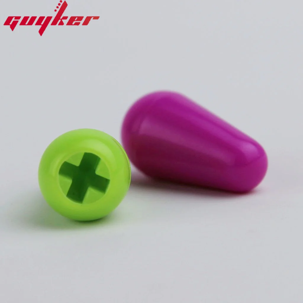 Guyker Switch Knobs Guitar Switch Cap Knobs for ST TL Ibz Pickup Selector Switch Mixed Colors(18/30PCS)