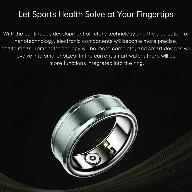 R3 Health Smart Ring Fitness Tracker for Android IOS Phone Body Temperature Monitoring Heart Rate Blood Oxygen Sleep Women Rings