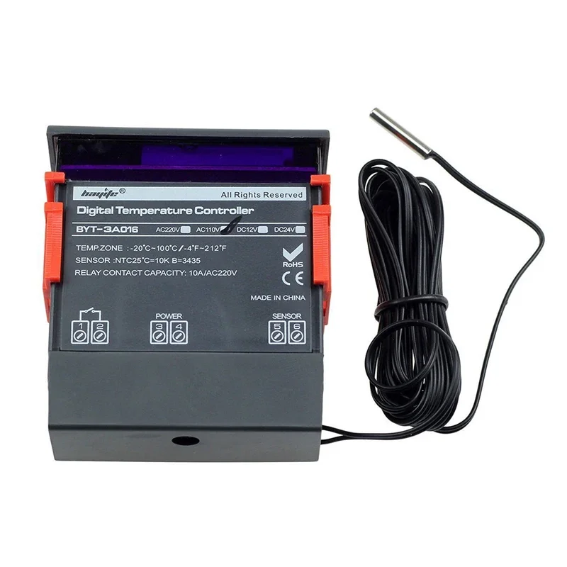 STC-1000 Digital Temperature Controller Thermostat for Incubator Refrigerator Thermoregulator Relay Heating Cooling 12V 24V 110V