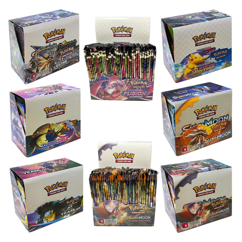 Pokemon Cards Toys English Pokemon XY Sun Moon Sword Shield English Carte Trading Pokemon Card Toy Children Playing Game Gift