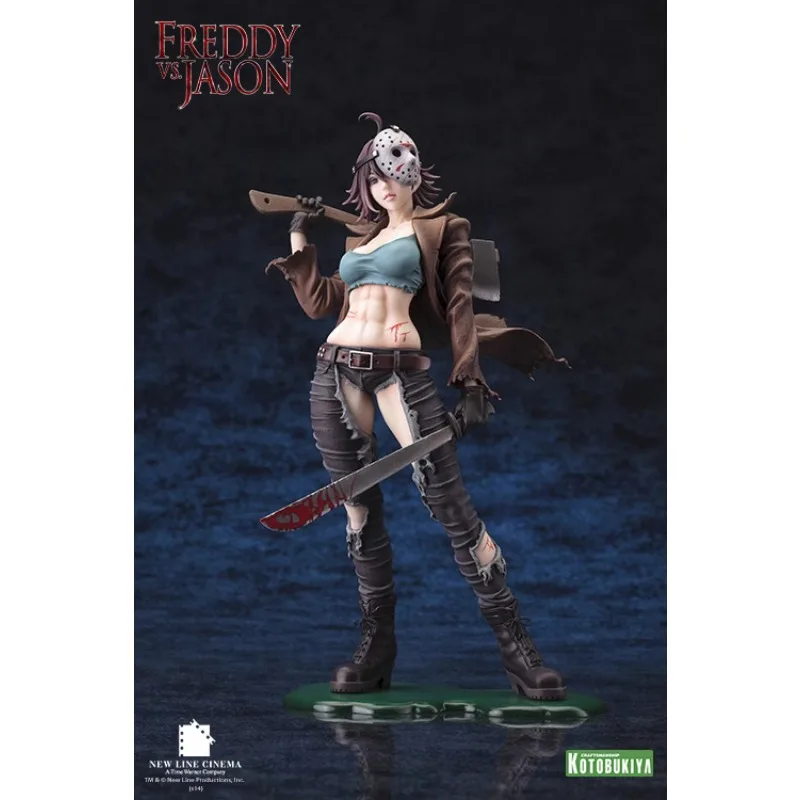 Original Kotobukiya BISHOUJO Statue HORROR Friday The 13th Jason·Voorhees Anime Action Figure Model Doll Collection Ornament