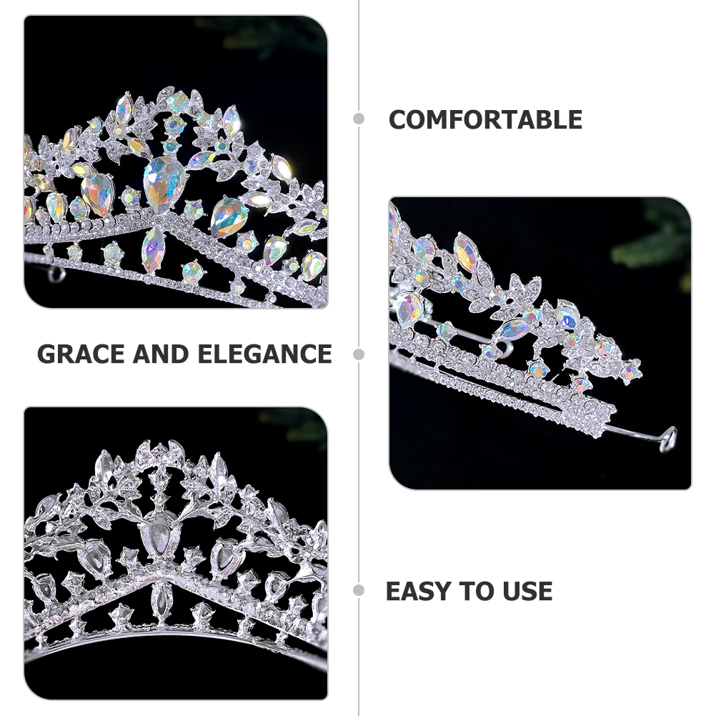 

Gorgeous Rhinestone Crown Bridal Headband Wedding Crown Bridal Hair Accessories Birthday Accessories For Women Pageant Crown