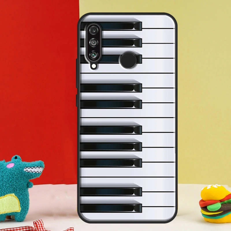 Piano Keys Musical For Huawei P30 Pro P60 P50 P20 P40 P Smart Nova 9 5T Honor Magic 5 Lite X8 X9 a 50 70 Case