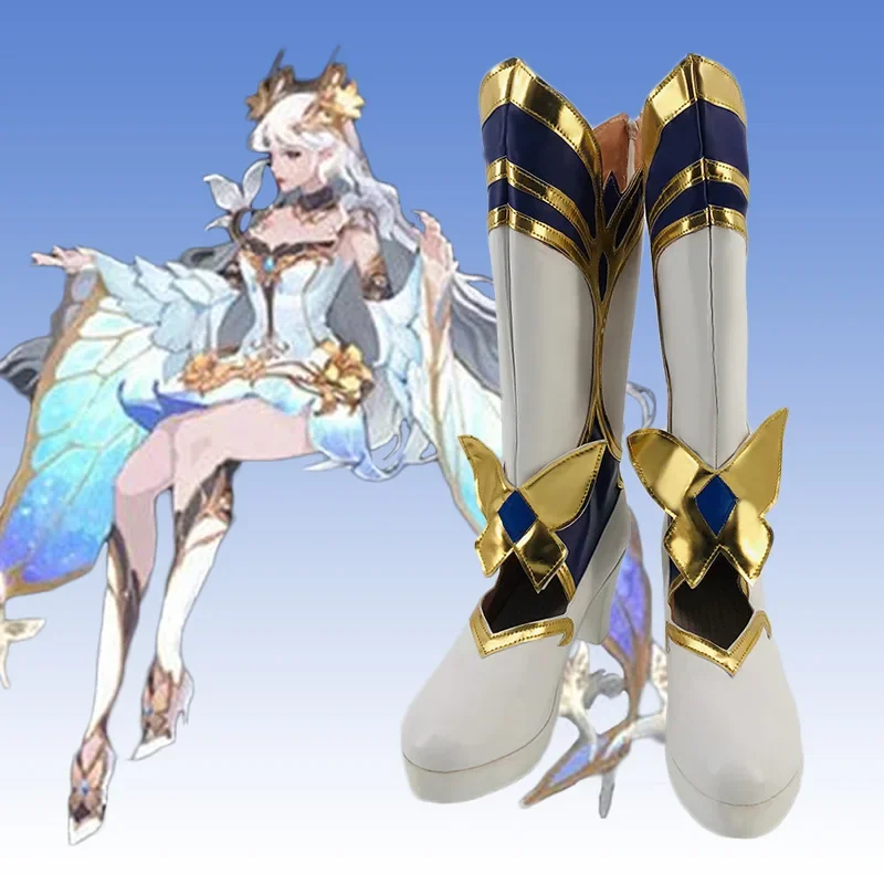 125 King Glory Nerz Zikade Stern Yuan Neue Version Goldene Mittsommer Nacht Cosplay Schuhe Cosplay Schuhe Comic Show Sekundäre Yuan