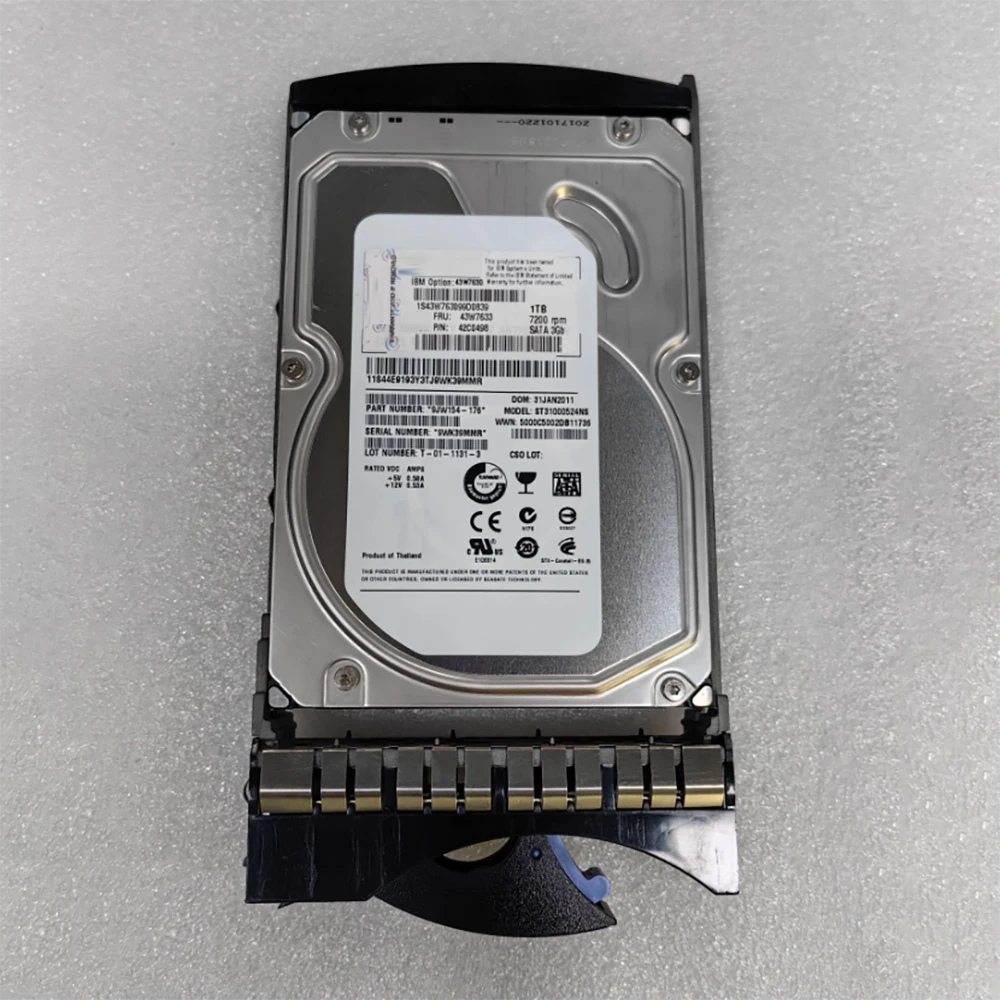 For IBM 43W7633 42C0498 43W7630 HDD SATA-SAS 3.5'' 1TB DS3300 Storage Hard Disk