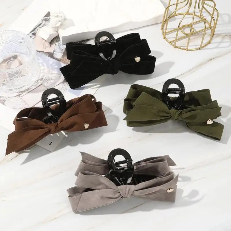 

Модная заколка для волос с золотой этикеткой и бантиками в форме сердца для женщин с чувствительной кожей головы Y08E