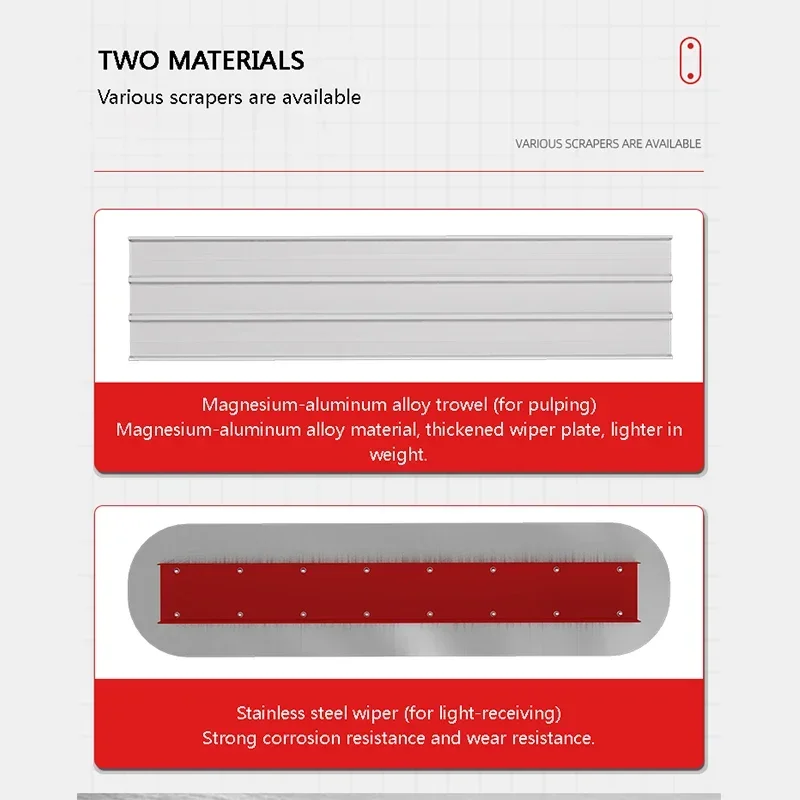 Maszyna do poziomowania betonu Kielnia ze stali nierdzewnej/stopu magnezu i aluminium Maszyna do poziomowania drogi cementowej Ręczna kielnia do betonu