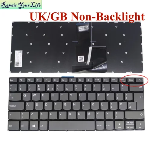 Imagen 2 del producto Teclado Español Latino para Lenovo IdeaPad, V14-IWL, V14-IIL, V14-ARE, V14-igl, V14-IKB, 130-14ast, 130-14ikb, Inglés de LA UE