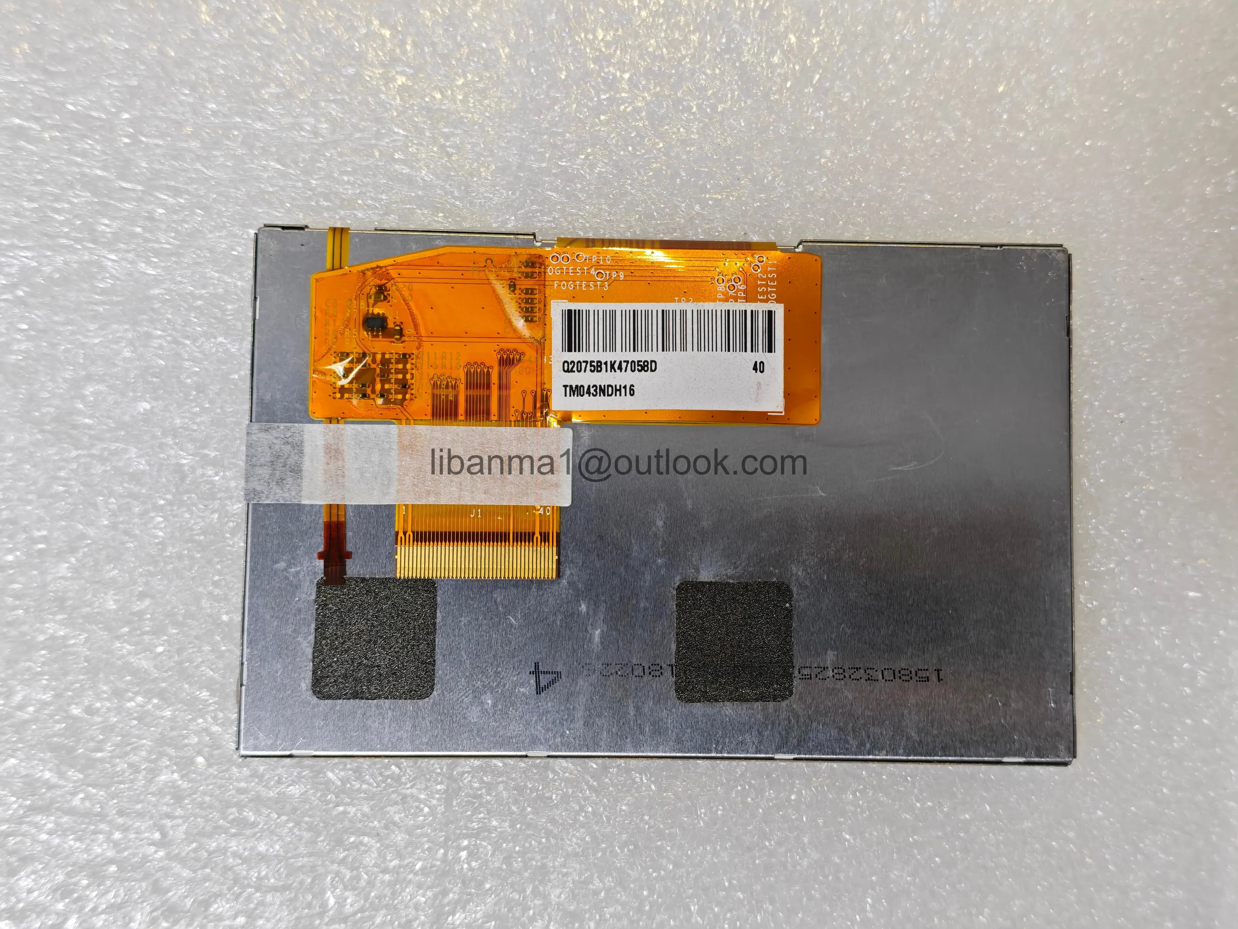 4.3 inch display LCD Panel TM043NDH16 Industrial Screen for HMI Instrument Controller
