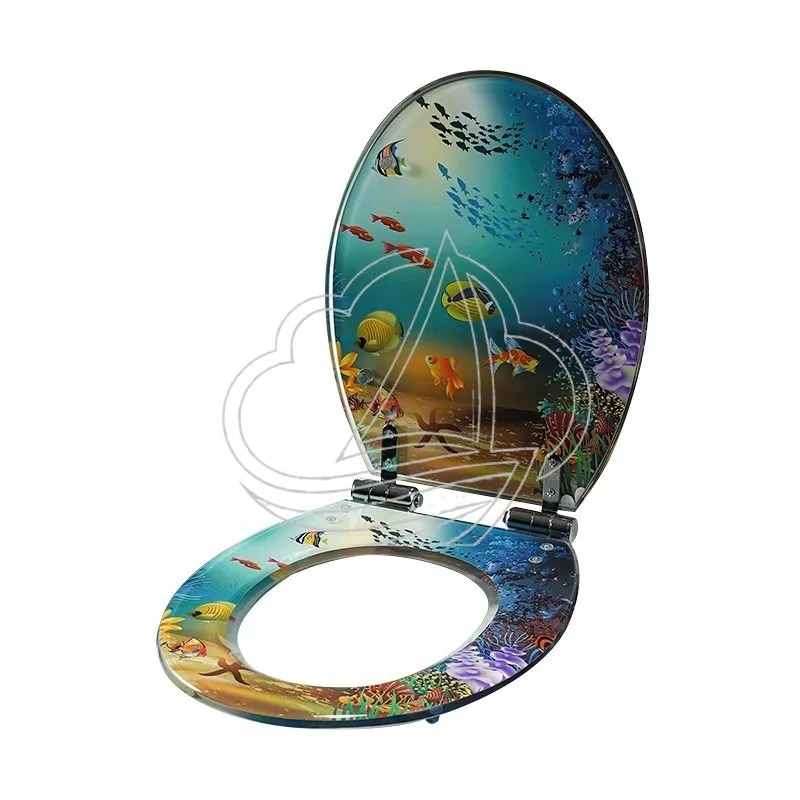 Universal Thickened Toilet Seat with Stainless Steel Hinge Slow Close Quiet Toilet Lid for Home