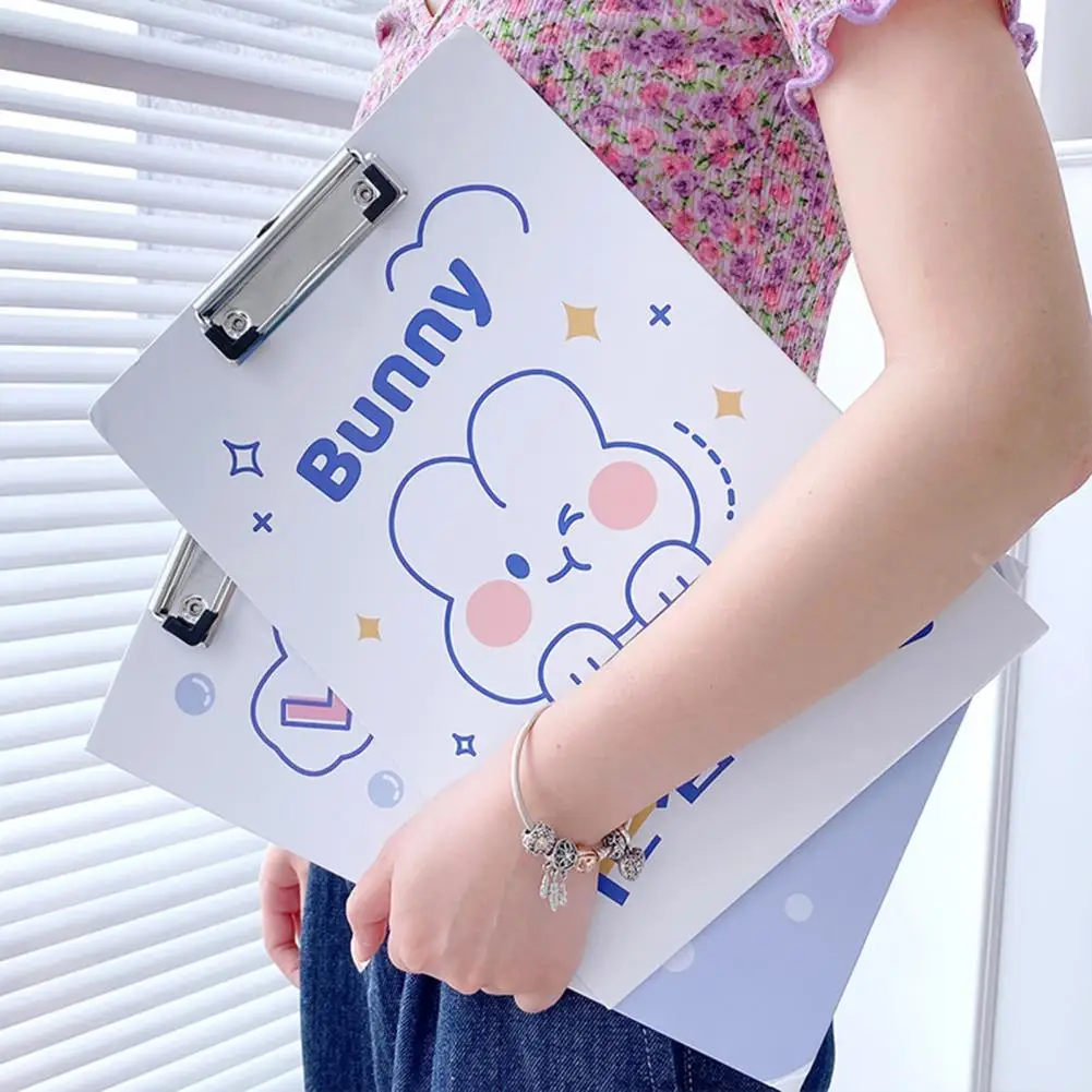 Папка для файлов, многофункциональный тестовый штатив, милая папка для записей A4 с мультяшным рисунком, фотографический зажим для доски и документов