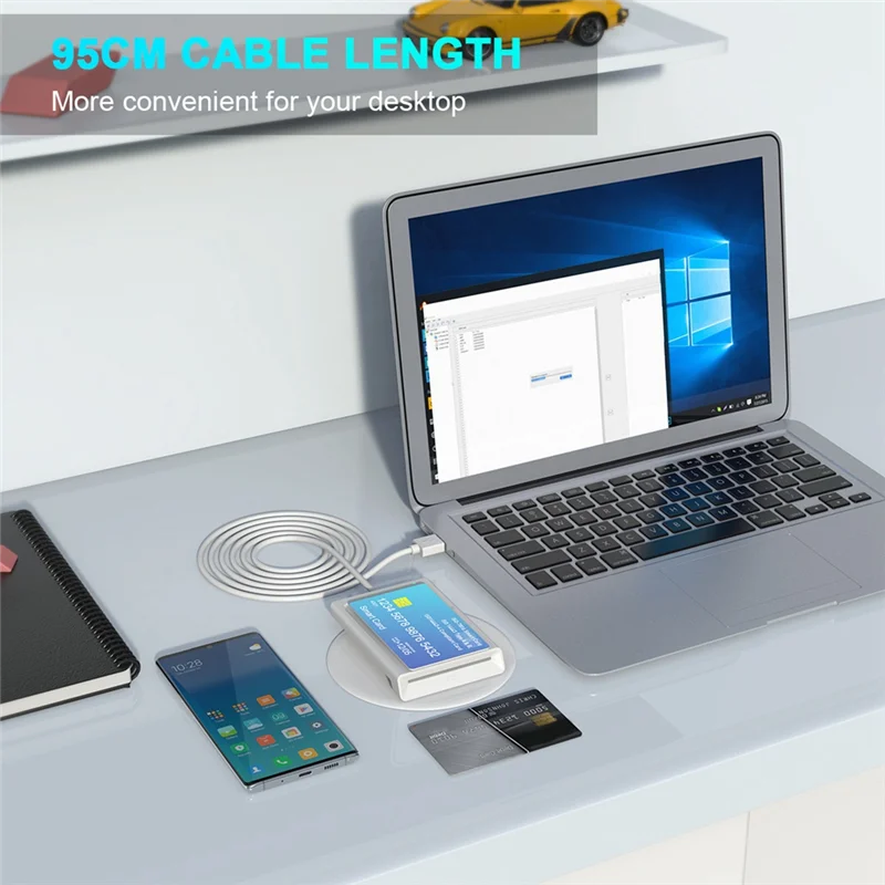 24-Hour Delivery Contact + NFC 2-In-1 Smart Card Reader PC-Linked Dual-Interface Smart Card Reader/Writer Contact PCSC Smart Car - Image 5