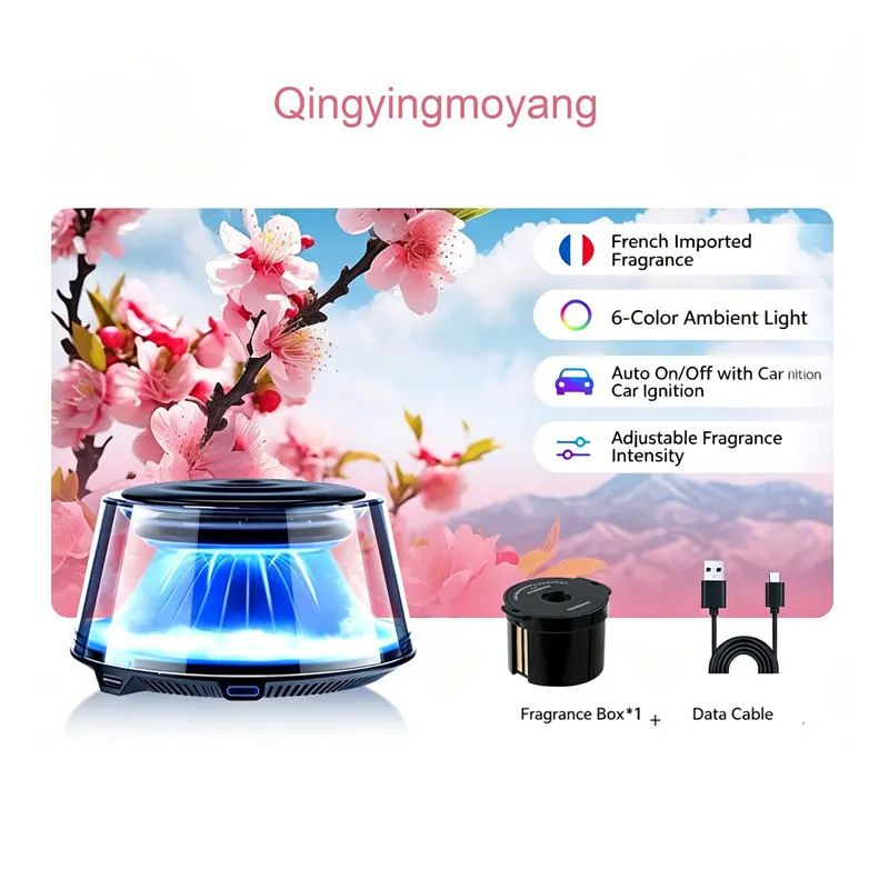 Premium Smart Auto Diffuser Cloud Mist Auto Spray Autoluchtverfrisser Autoaccessoires Decoratief Vervangbare Navulcartridge