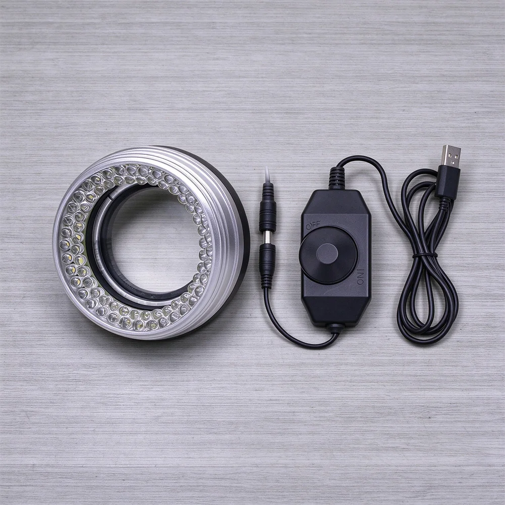For Monocular Microscopes Adjustable Brightness LED Ring Light Uniform Light for source For Microscope Over 100,000 Hours