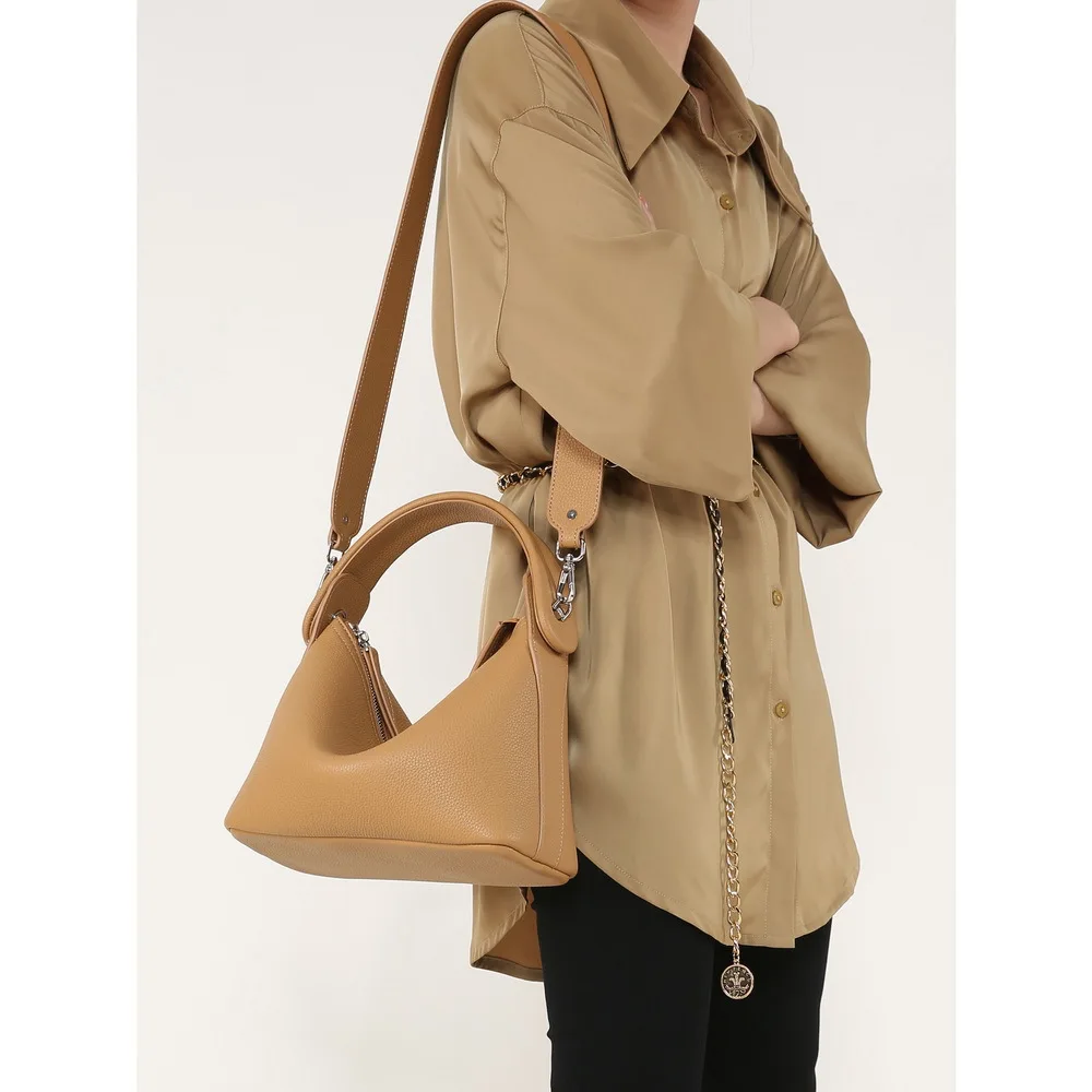 

2024 Women New Fashion Soft Leather Unique Concise Top Handle Elegant Handbag Tote Bag ShoulderBag Crossbodybag Office Daily