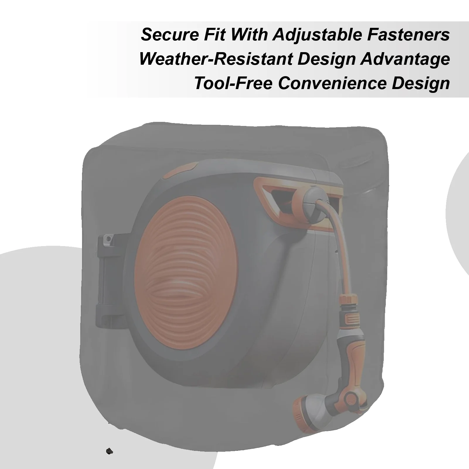 

Hose Reel Covers For Outside Oxford Cloth UV Resistant Retractable Hose Reel Cover For Outdoor Yard Backyard Farm Pathway