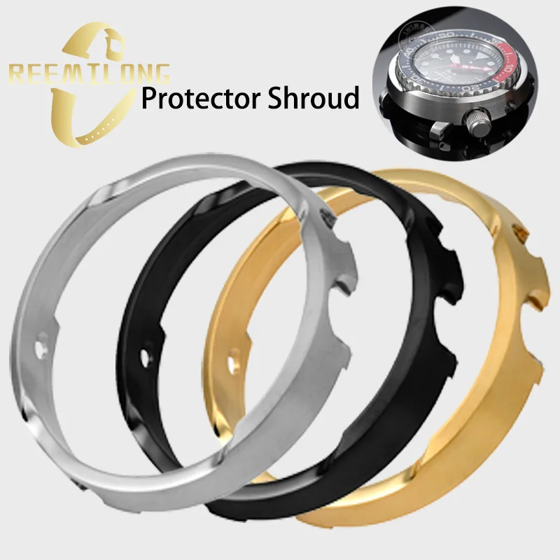 Prospex Tuna Canned Case Armor Protector Shroud For SEIKO SNE497 498 499 518 533 535 537 silver gold black Shroud Watch Case