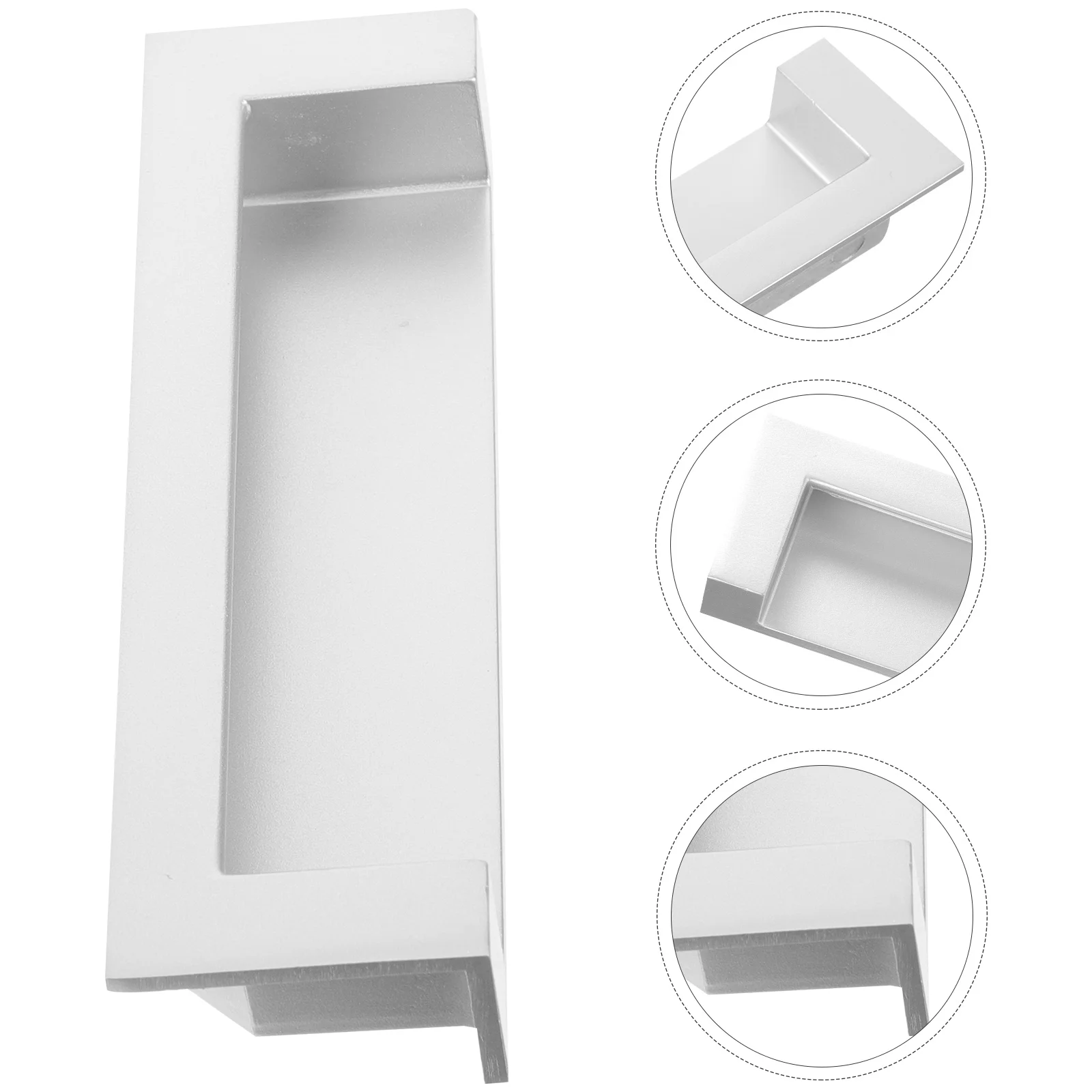 

Sturdy Recessed Cabinet Handles Hidden Door Drawer Furniture Grip Durable Hardware for Kitchen Wardrobe Vanity Concealed