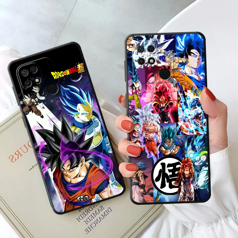 Dragon Ball Goku Art Black Soft Phone Cover Case for Xiaomi Mi 10T 11T 12T Pro 12X 13 14 15 Pro 11 12 13 Lite