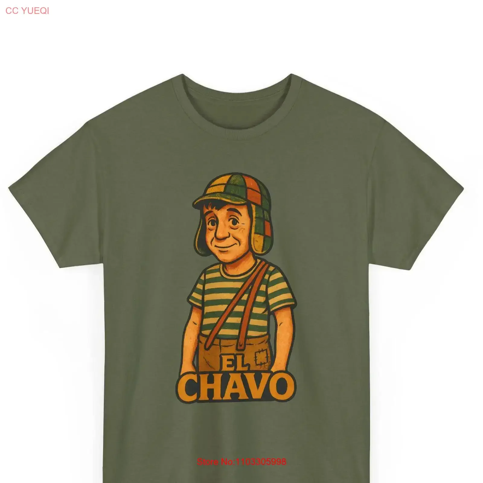 Camiseta retro El Chavo, estilo caricatura vintage, programa de televisión mexicana clásica, algodón, cultura pop, gráfico vintage lavado, ropa urbana