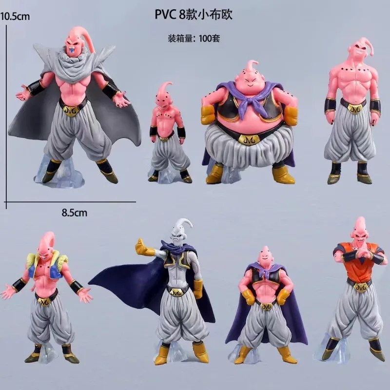 

8 Little Buu Figures, Dragon Ball Figures, Full Form Majin Buu GK Muscle Buu Figures, Desktop Ornaments