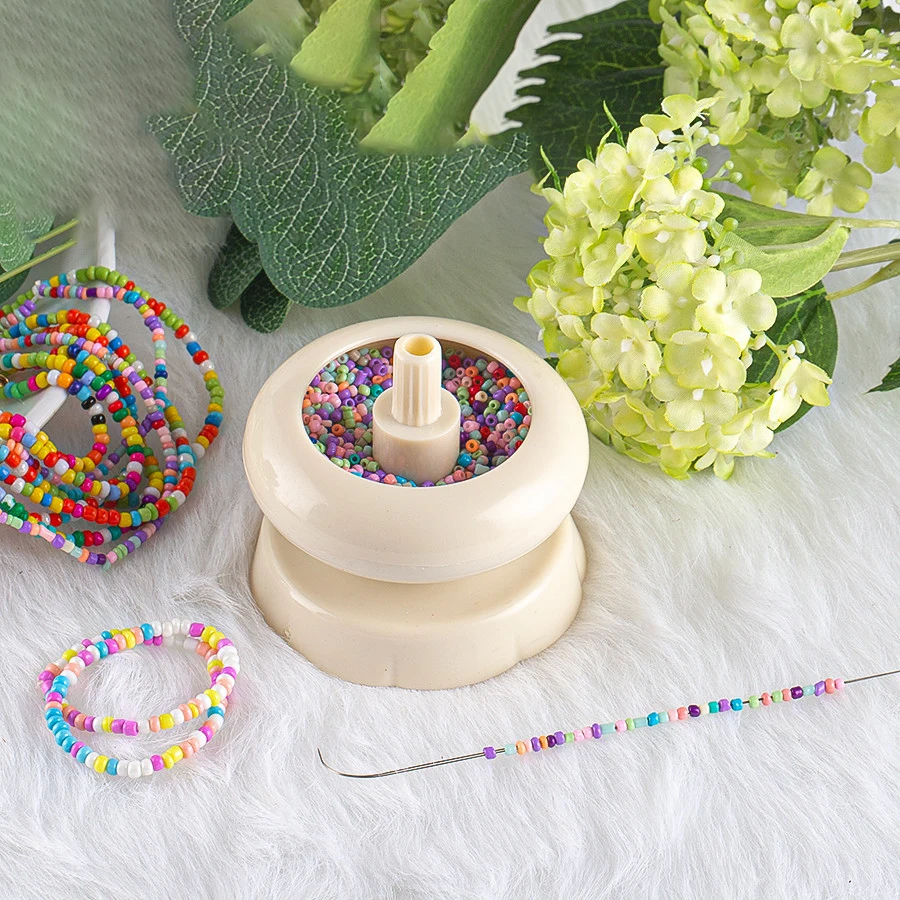 Bead Spinner Bowl  Big Eye Beading Needle, Handmade String Beads Tool, Speed Spinning for Craft DIY Jewelry Making for Jewelry