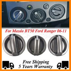 3Pcs Car Vents Air Conditioner A/C Control Switch Knob UR56-61-195C 1478644 UR58-61-195C For Mazda BT50 Ford Ranger 2006-2011