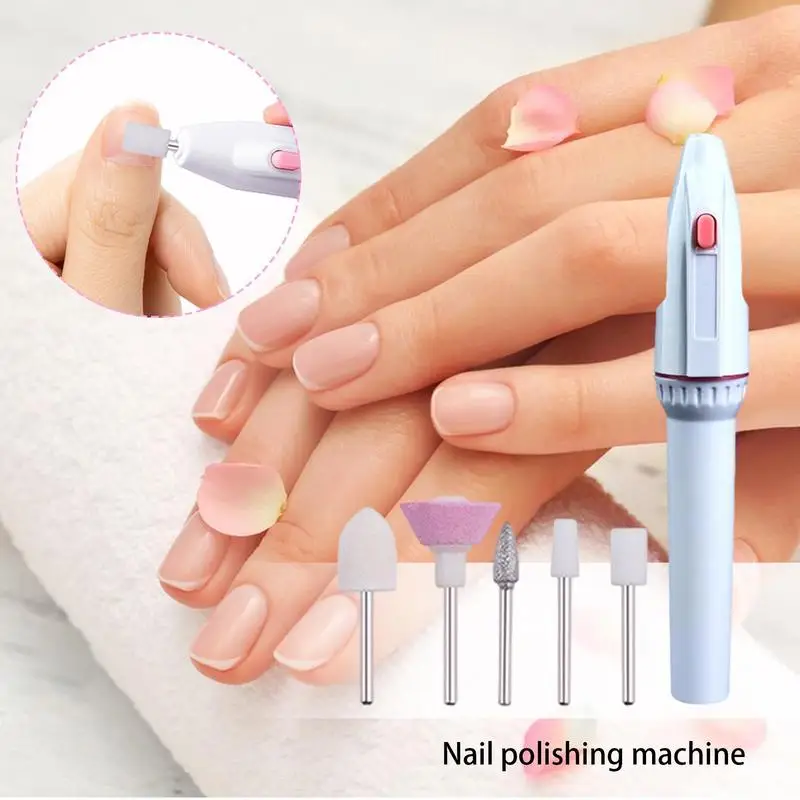 Nagelpolijstmachine Elektrische Draadloze Manicure Polijstgereedschap Draagbare Oplaadbare Pen Vorm Nagellak Remover Tools