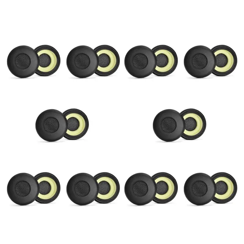 Coussinets d'oreille en éponge AA08-10Pair, housse de remplacement pour casque Jabra Evolve 20 20Se 30 30II 40 65 65+
