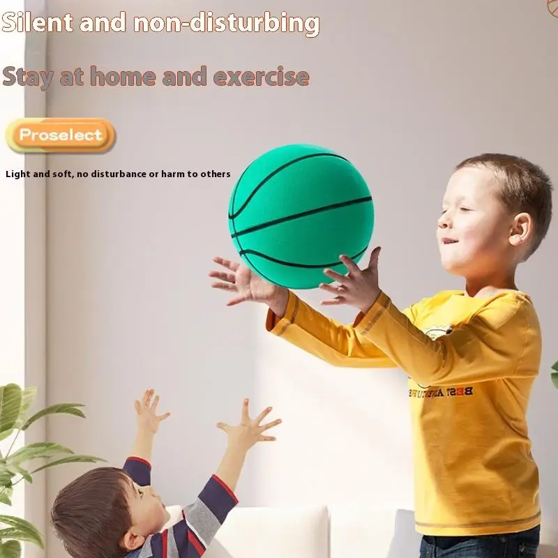 HUA 18CM Foam Silent Basketball Indoor Trainingsbal Ongecoat Geluidsarme basketbaltraining voor kinderen Verschillende indooractiviteiten